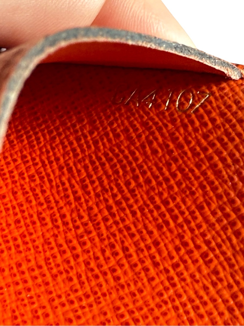 Louis Vuitton Calfskin Jeanne Wallet Insert Card Holder - Piment Orange - Picture 3 of 9